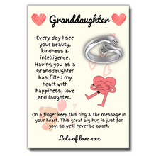 Load image into Gallery viewer, The Eternal Hug Ring &amp; Message Card