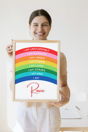 I Am Unstoppable - Kids Positive Affirmation Print