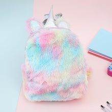 Load image into Gallery viewer, Unicorn Furry Backpack