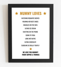 Load image into Gallery viewer, We Love You - Personalised Print