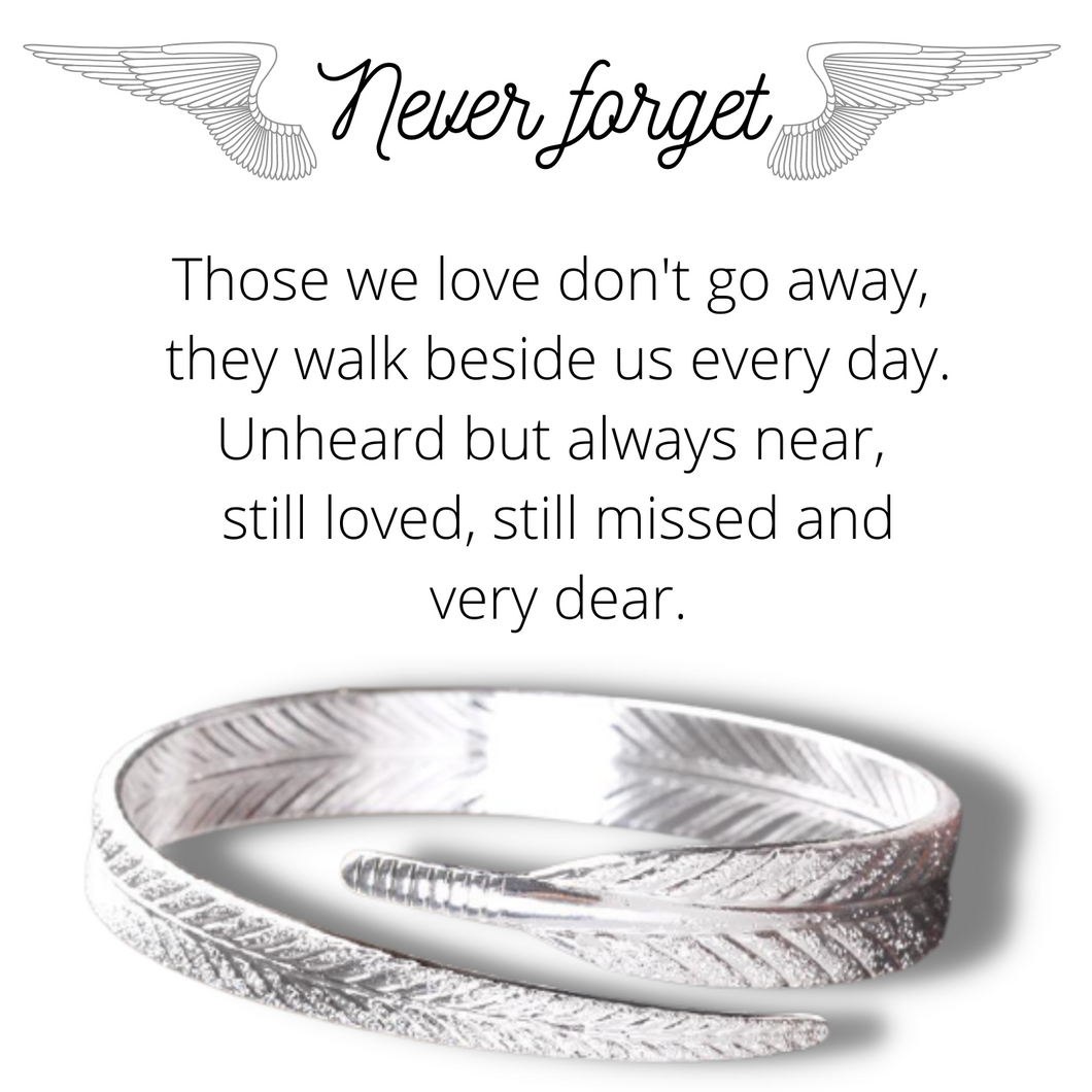 Angel Feather Bracelet & Printed Card