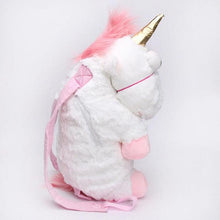 Load image into Gallery viewer, Plush Unicorn Backpack