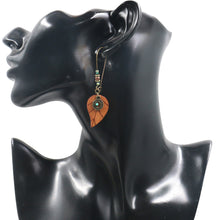 Load image into Gallery viewer, Wooden Leaves Boho Earrings