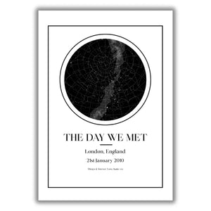 Under The Stars - Personalised Star Map