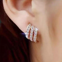 Load image into Gallery viewer, Angel Wing - Rose Gold Earrings