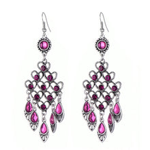 Load image into Gallery viewer, Emerald Gypsy Drop Earrings