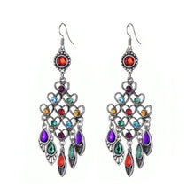 Load image into Gallery viewer, Emerald Gypsy Drop Earrings