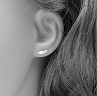 Dainty Angel Feather Earrings