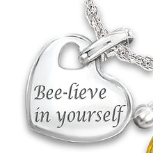 Load image into Gallery viewer, Bee-lieve In Yourself Rhinestone Necklace