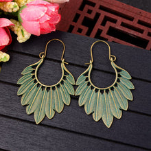Load image into Gallery viewer, Boho Ethnic Leaf Earrings