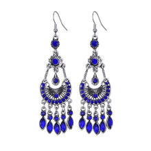 Load image into Gallery viewer, Emerald Gypsy Drop Earrings