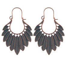 Load image into Gallery viewer, Boho Ethnic Leaf Earrings