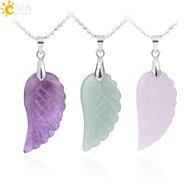 Coloured Angel Wing Necklace