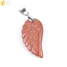 Load image into Gallery viewer, Coloured Angel Wing Necklace