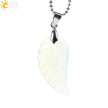 Load image into Gallery viewer, Coloured Angel Wing Necklace