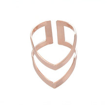 Load image into Gallery viewer, The Double Chevron or Shooting Arrow Ring