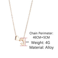 Load image into Gallery viewer, Cute Heart Initial Necklace