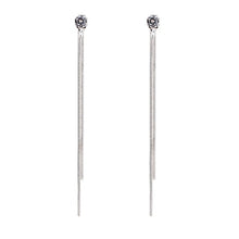 Load image into Gallery viewer, Rhinestone Long Drop Earrings