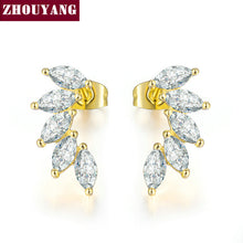 Load image into Gallery viewer, CZ Angel Wing Earrings