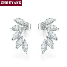 Load image into Gallery viewer, CZ Angel Wing Earrings