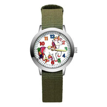 Load image into Gallery viewer, Pretty Unicorn Nylon Strap Watch