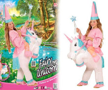 Load image into Gallery viewer, Inflatable Dinosaur Unicorn Cowboy Costume