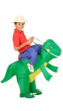 Load image into Gallery viewer, Inflatable Dinosaur Unicorn Cowboy Costume
