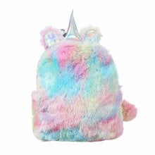 Load image into Gallery viewer, Unicorn Furry Backpack