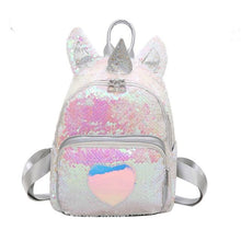 Load image into Gallery viewer, Unicorn Glitter School Backpack