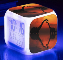 Load image into Gallery viewer, Jurassic Dinosaur Digital Clock