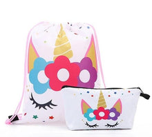 Load image into Gallery viewer, Unicorn Drawstring Bag and Travel Purse