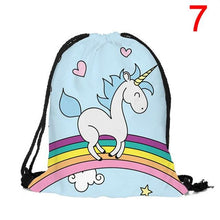 Load image into Gallery viewer, Unicorn Travel Drawstring Bag